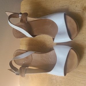 Bueno Leather Slingbacks- White sz.9 / 40